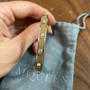 COPY - Alexander MQueen bracelet (brown and gold)